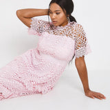 Simply Be Pink Boutique Lace Dress product image
