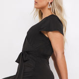 Simply Be Black Slinky Jumpsuit