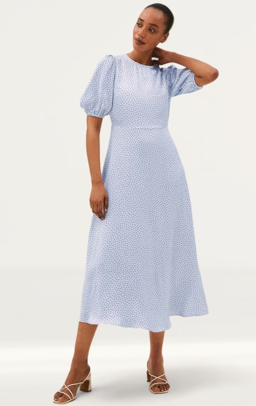 M&S Spot Satin Midaxi Tea Dress product image