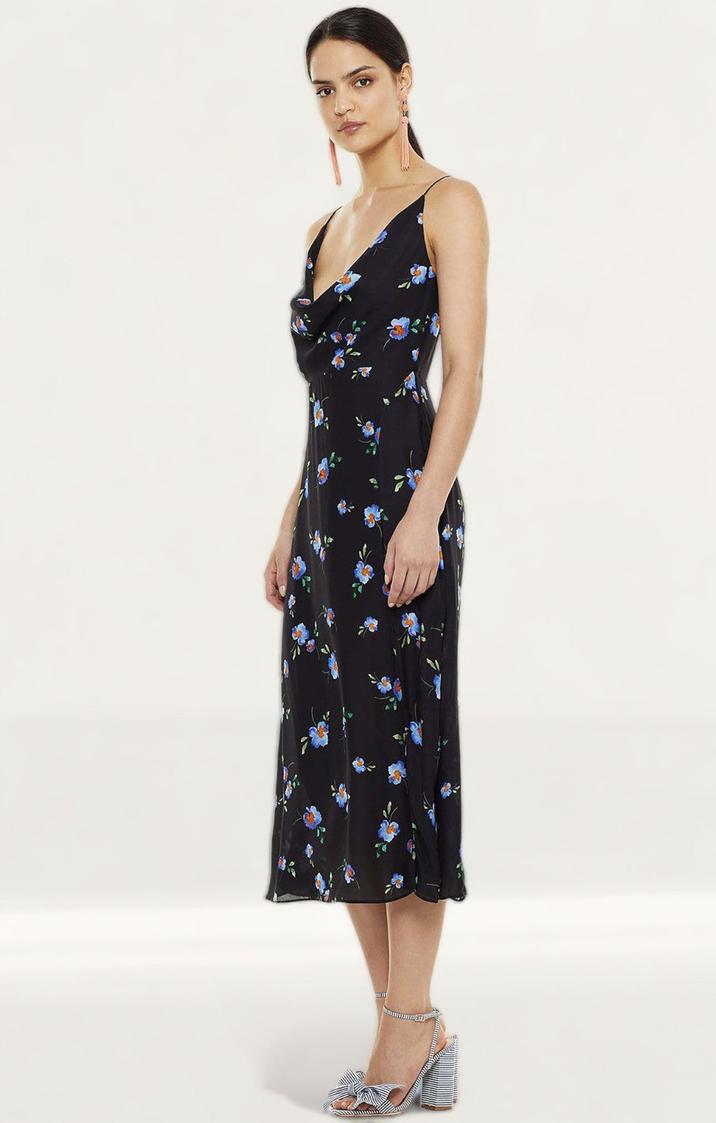 Talulah Azure Flounce Midi Dress