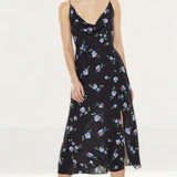 Talulah Azure Flounce Midi Dress