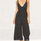 Talulah Black Lilac Spot All Night Long Jumpsuit
