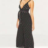 Talulah Black Lilac Spot All Night Long Jumpsuit
