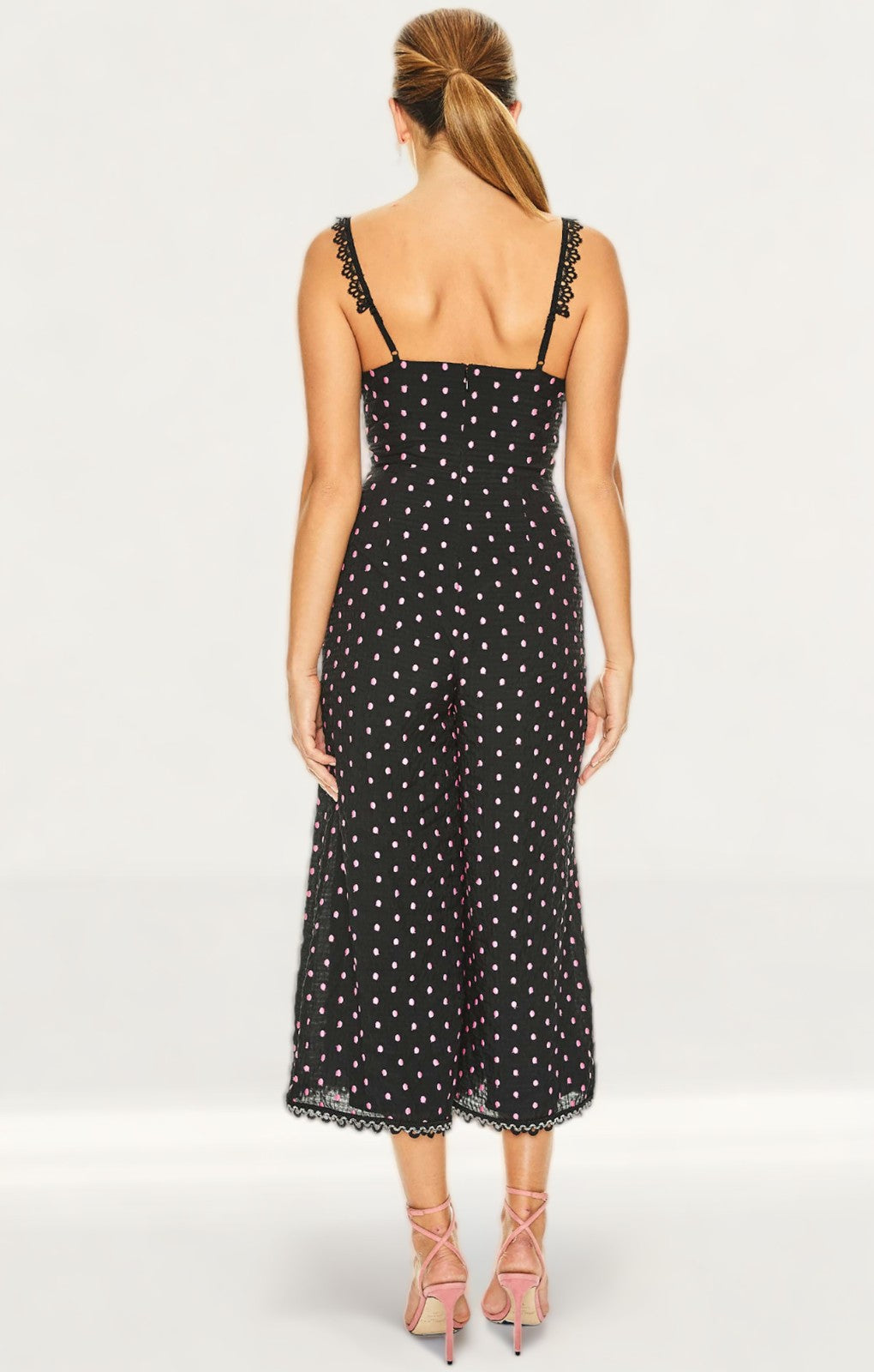 Talulah Black Lilac Spot All Night Long Jumpsuit