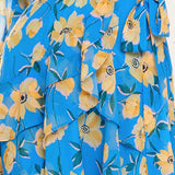 Talulah Blue Floral Wrap Mini Dress
