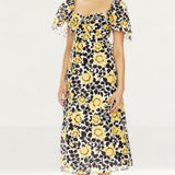 Talulah Fields Of Gold Midi Dress
