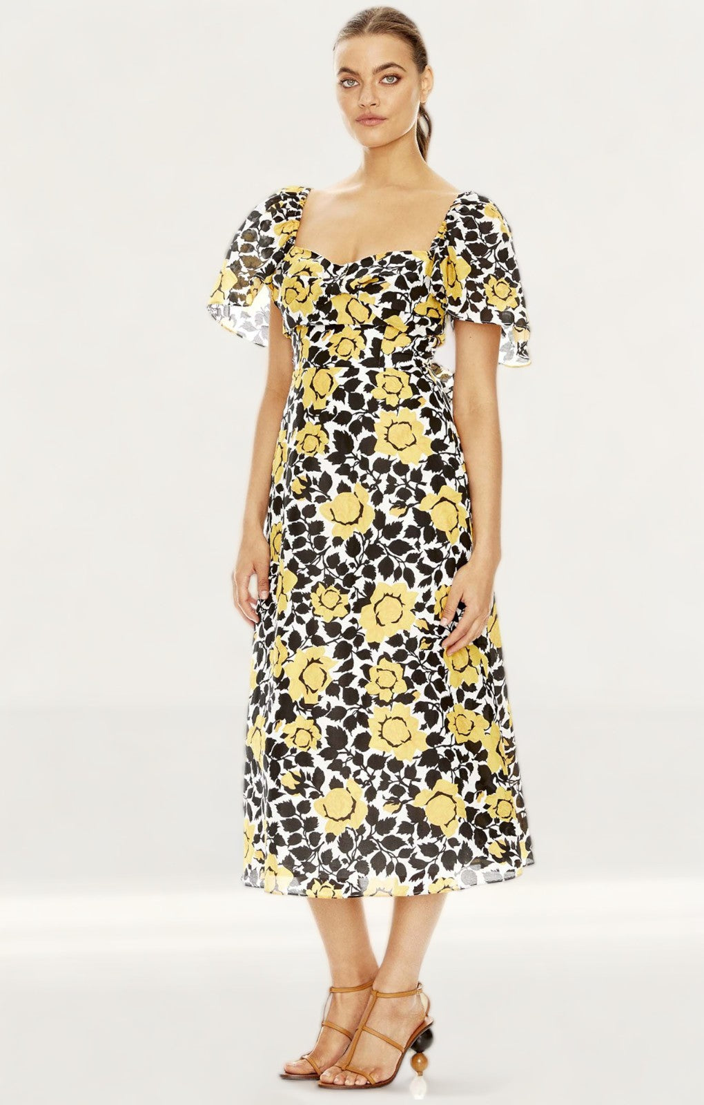 Talulah Fields Of Gold Midi Dress