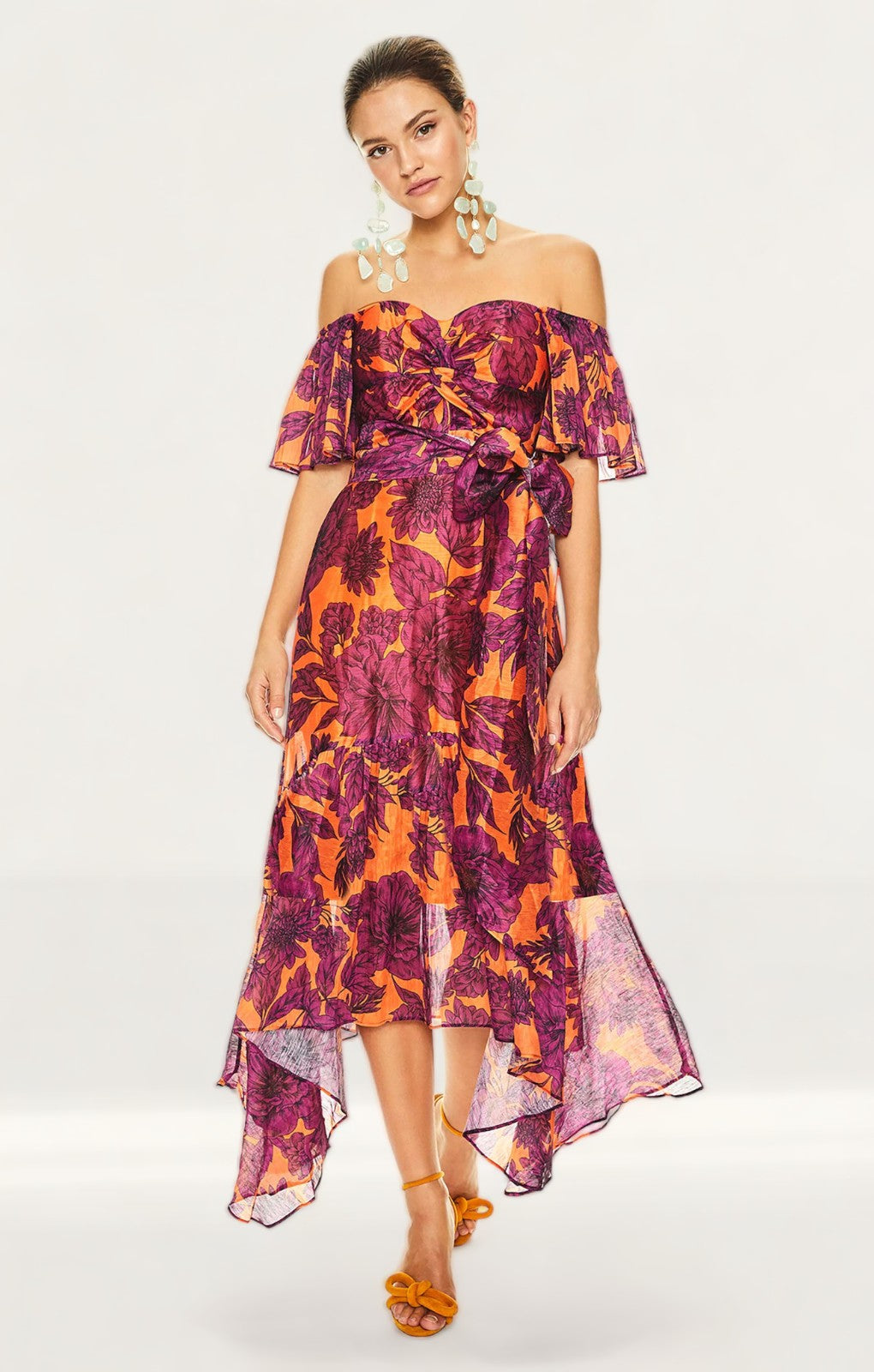 Talulah Floral Las Palmas Midi Dress