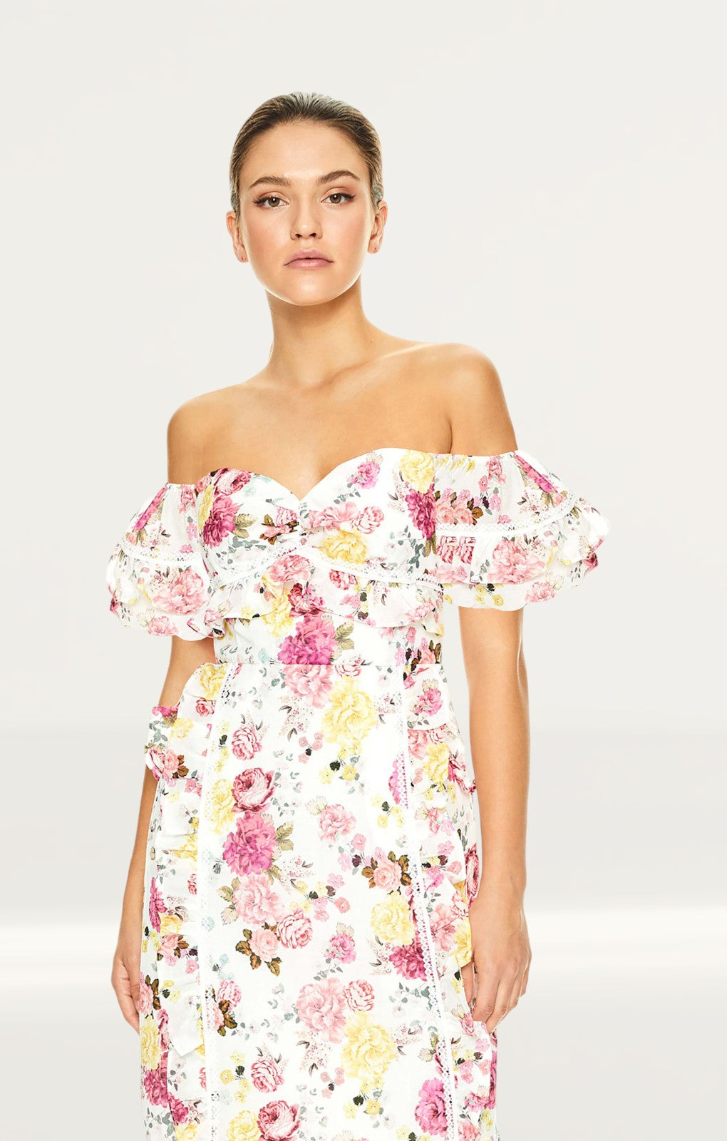 Talulah Floral Tea Time Midi Dress