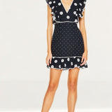 Talulah Midnight Daisy Whimsical Mini Dress