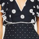 Talulah Midnight Daisy Whimsical Mini Dress