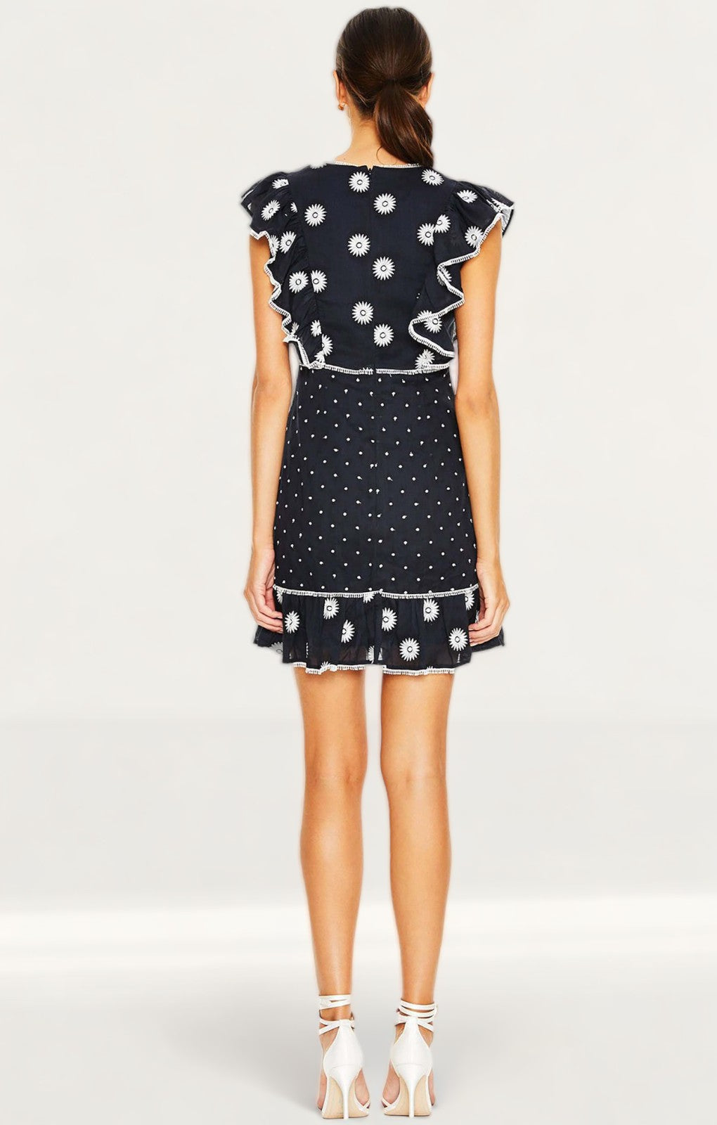 Talulah Midnight Daisy Whimsical Mini Dress