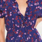 Talulah Floral Ruffle Midi Dress