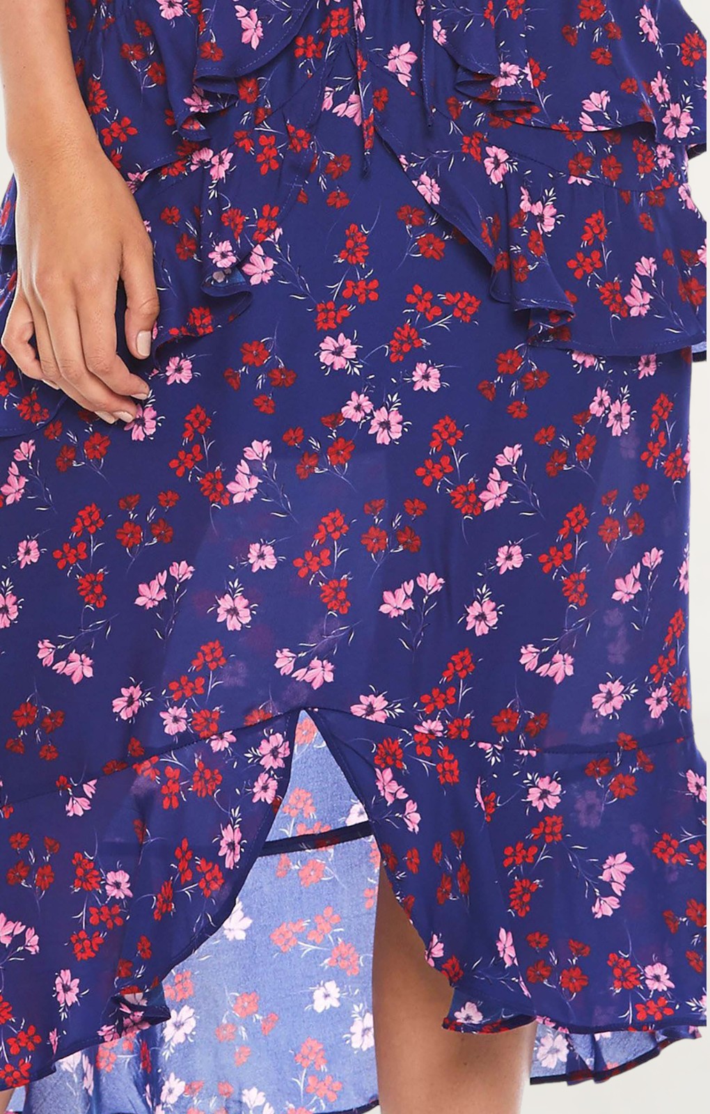 Talulah Floral Ruffle Midi Dress product image