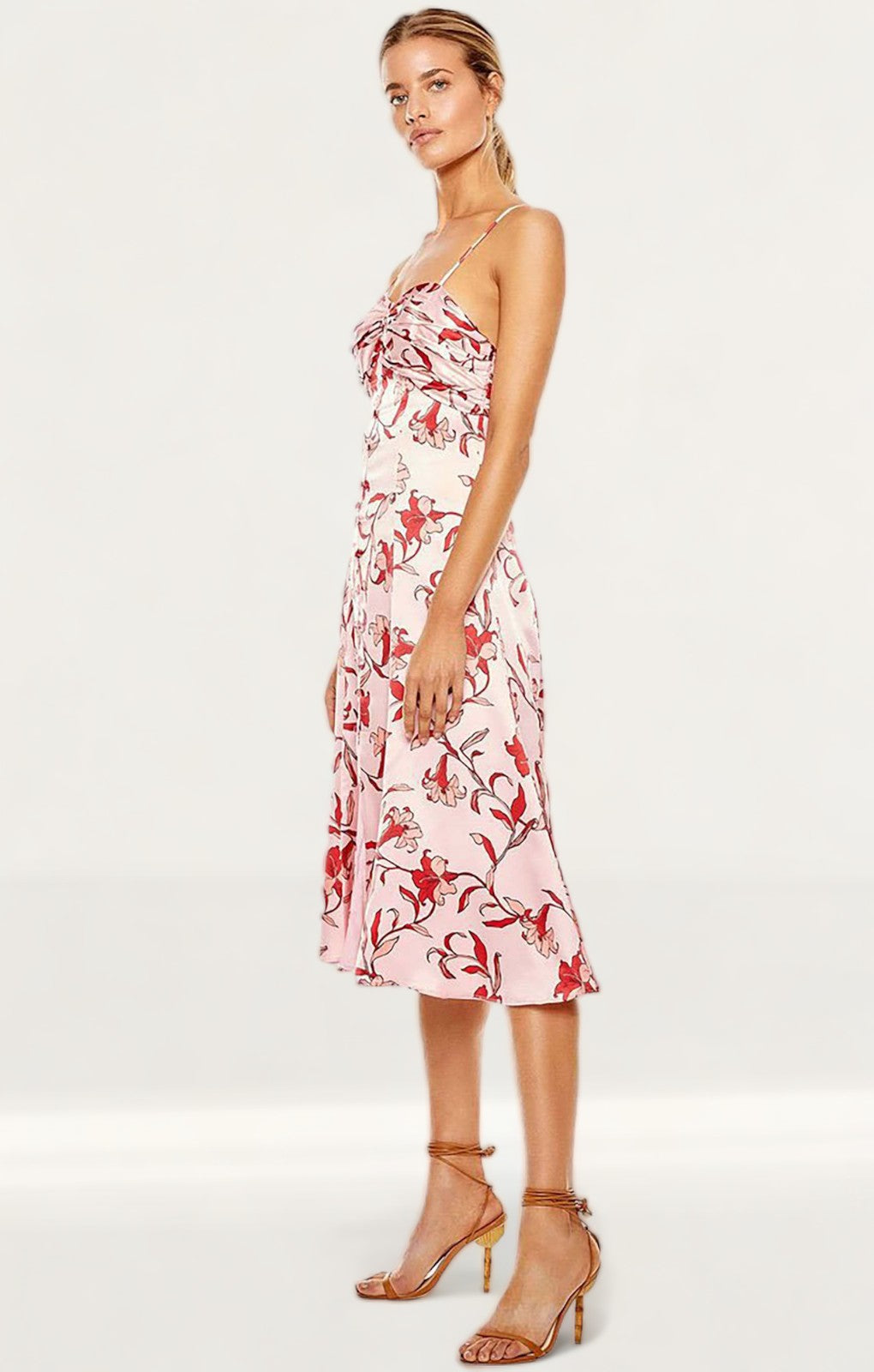 Rent Talulah Pink Waltzing Midi Dress Hirestreet