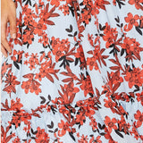 Talulah Red Floral Midi Dress