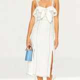 Talulah White Champagne Cocktail Midi Dress
