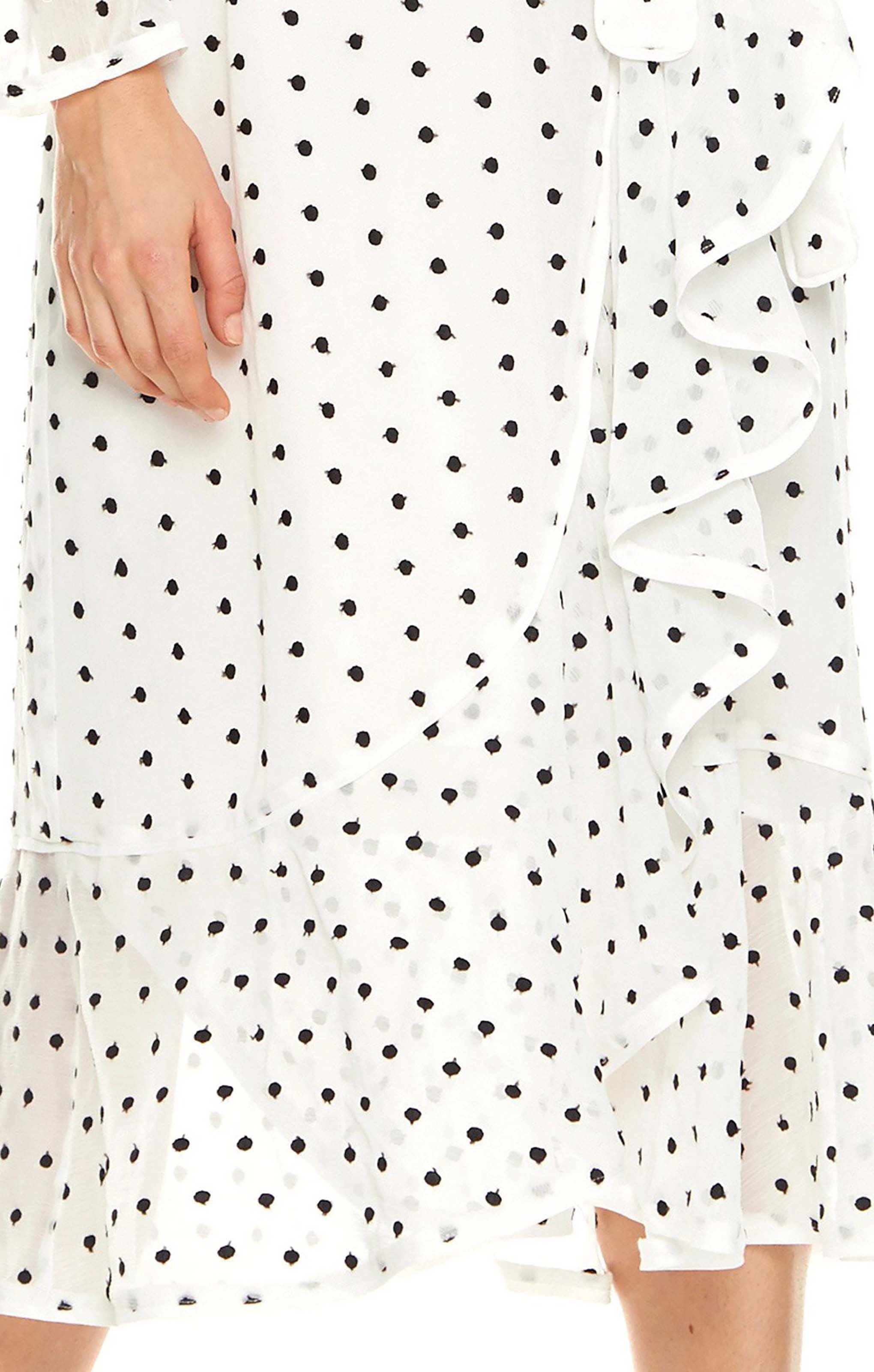 Rent Talulah White Polka Dot Midi Dress Hirestreet