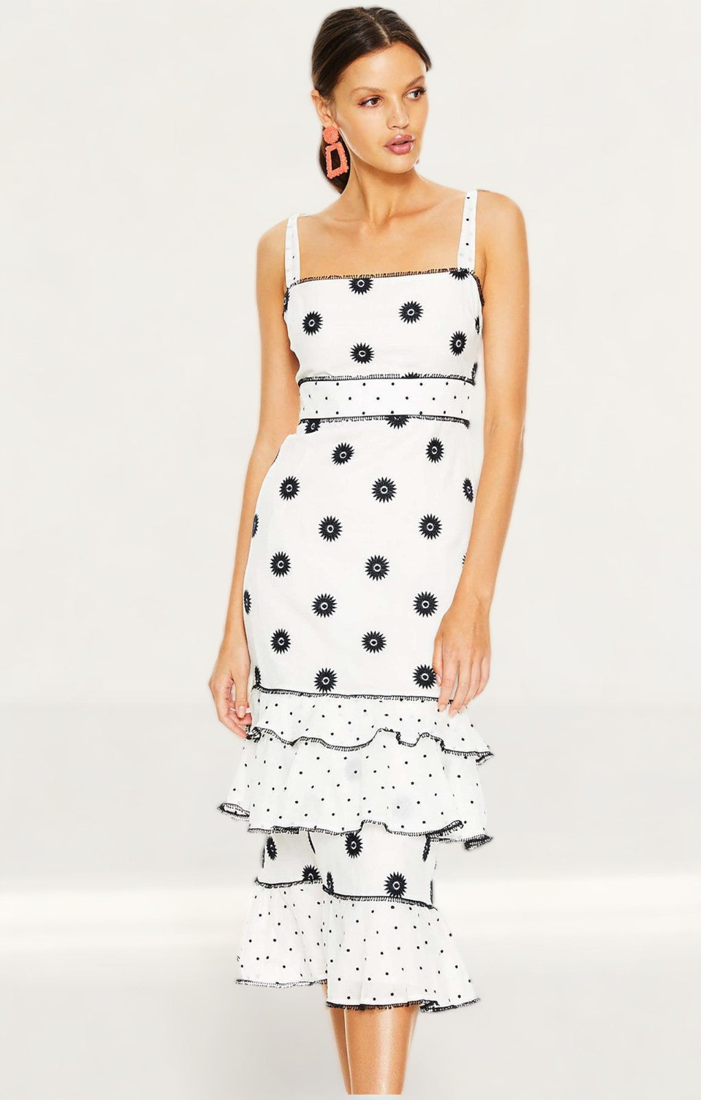 Talulah White Whimsical Midi Dress