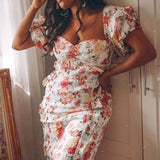 Talulah Floral Tea Time Midi Dress