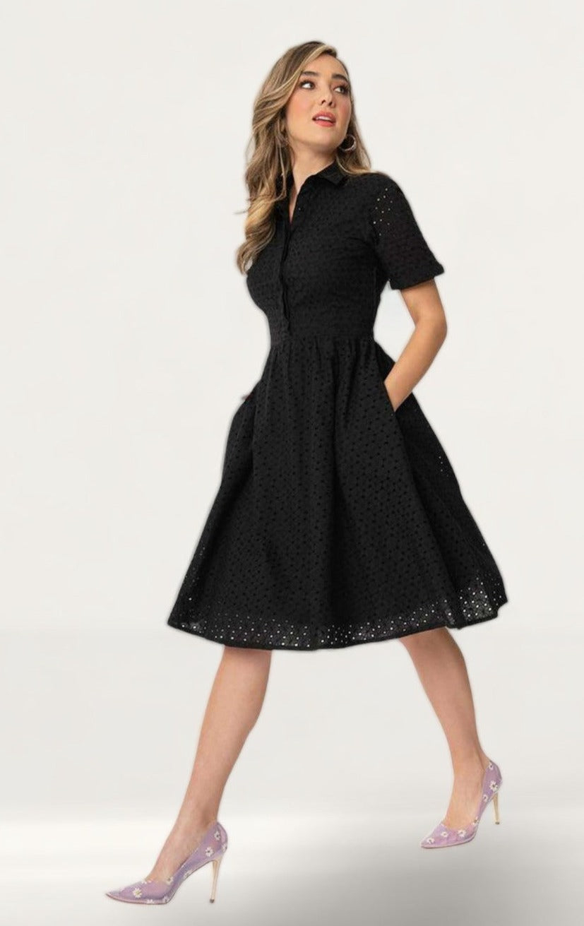 Timeless London Curve Black Harlow Midi Dress