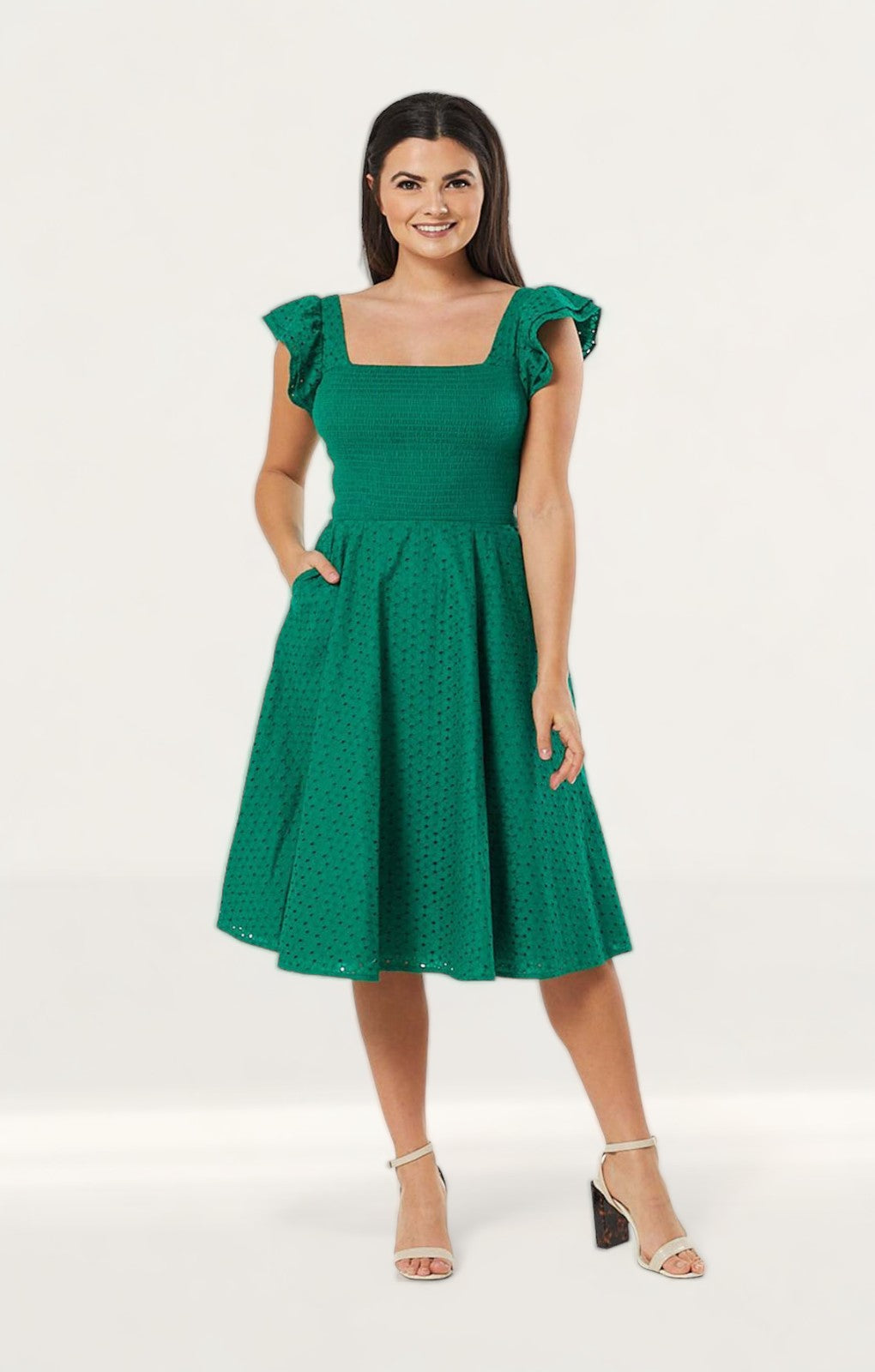 Timeless London Curve Green Raphaella Midi Dress product image