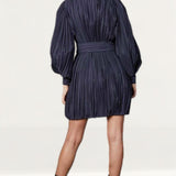 Timeless London Navy Pleated Grace Mini Dress product image