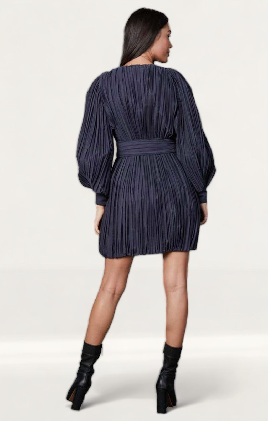 Timeless London Navy Pleated Grace Mini Dress product image