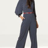 Timeless London Navy Polka Dot Nelly Jumpsuit product image