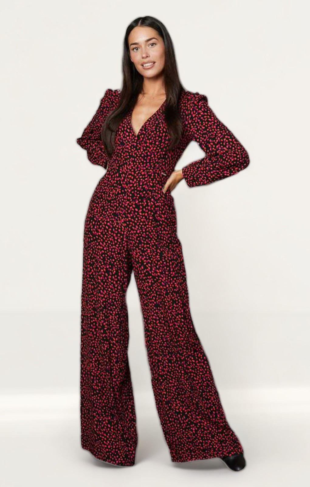 Timeless London Red Print Vienna Jumpsuit product image