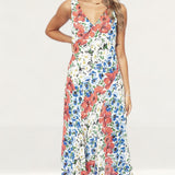 Topshop Summer Floral Midi Dress