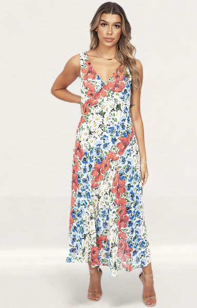 Rent Topshop Summer Floral Midi Dress