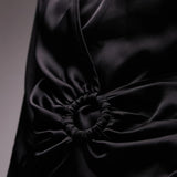Topshop Ring Detail Top In Black