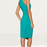 Lipsy Turquoise Halter Neck Asymmetric Bodycon Dress product image