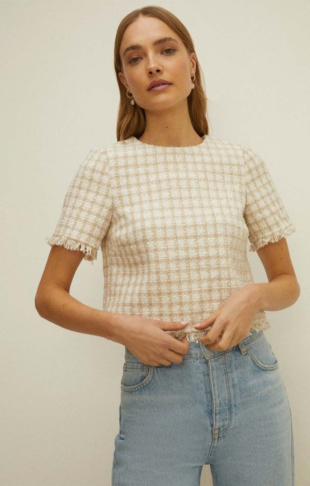 Oasis Tweed Fringed Co-Ord product image