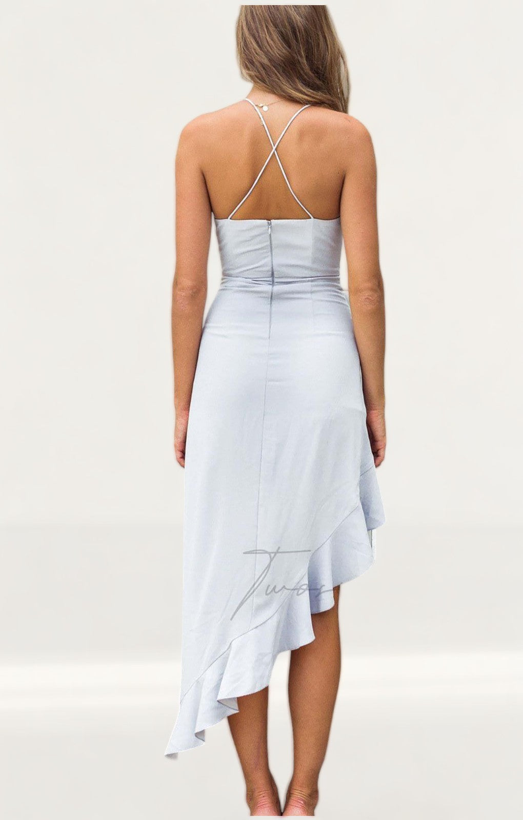 TwoSisters The Label Morgan Grey Midi Dress