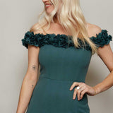Little Mistress Trooper Bardot Maxi Dress