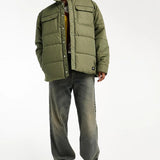 Vans Foundry Puffer Mte Jacket In Winter Green