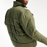 Vans Foundry Puffer Mte Jacket In Winter Green
