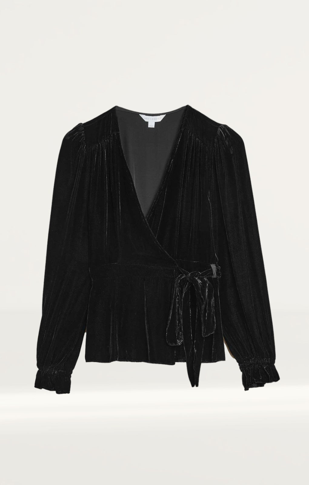 M&S X Ghost Velvet Wrap Top
