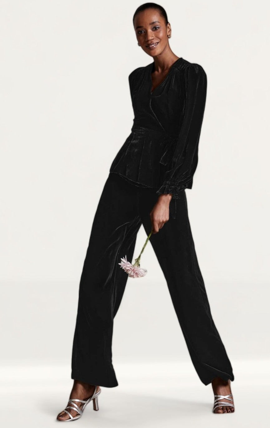 M&S X Ghost Velvet Wrap Top
