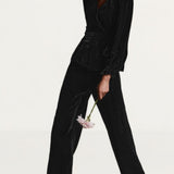 M&S X Ghost Velvet Wrap Top
