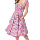 Timeless London Curve Pink Floral Victoria Dress