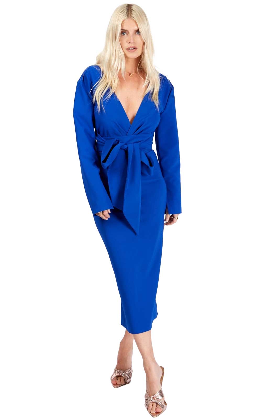 Little Mistress Vogue Williams Cobalt Bodycon Dress