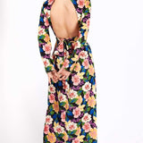 Little Mistress Vogue Williams Floral Open Back Midi Dress