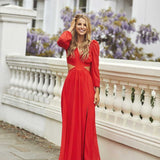 Little Mistress Vogue Williams Red Cut Out Maxi Dress product image