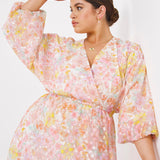 Simply Be Multi Floral Jacquard Midi Dress product image