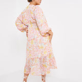 Simply Be Multi Floral Jacquard Midi Dress product image