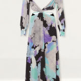 Warehouse Black Cutout Buckle Maxi Dress