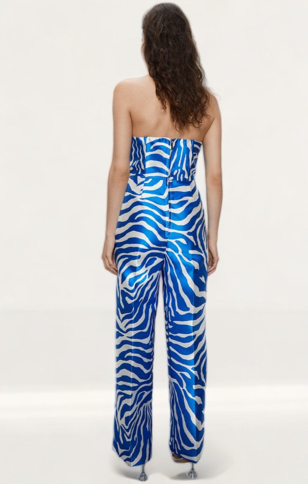 Warehouse Blue Premium Tailored Printed Jumpsuit product image